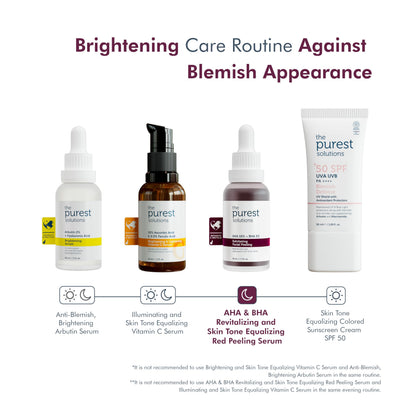 The Purest Solutions Facial Peeling Solution AHA BHA Exfoliant - 30ml, Glycolic Acid, Salicylic Acid, Hyaluronic Acid