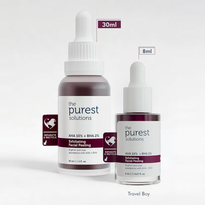 The Purest Solutions Skincare Set - Exfoliating, Brightening, Anti-aging with AHA, BHA, and Vitamin C