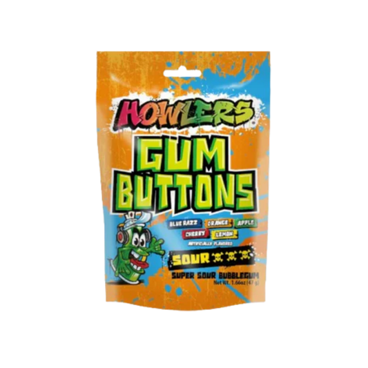 Alberts Howlers Sour Gum Buttons (1.66oz)