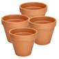 Terracotta Clay Flower Pot 4 Inch