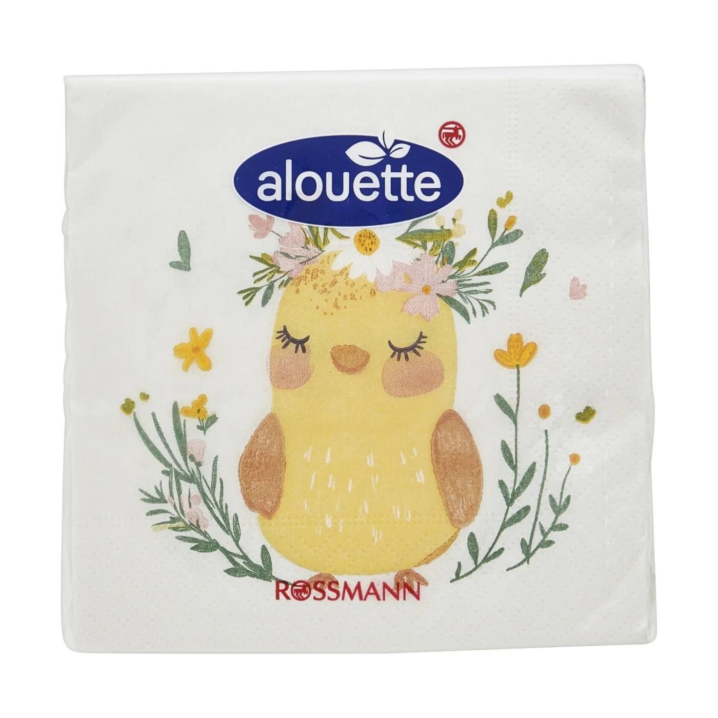 Alouette Spring Cocktail Napkins Chick Design 20-Pack