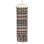 Eklips Burgundy Plaid Scarf for Cozy Winter Style