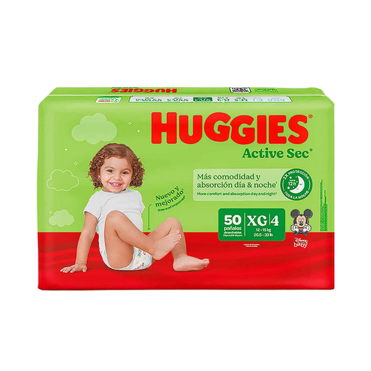 Huggies Active Sec Diapers Size 4 (34 Count)
