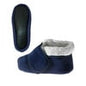 Silvert s Men’s & Women’s Extra Wide Soft Fleece Diabetic Bootie Slippers For Seniors Navy