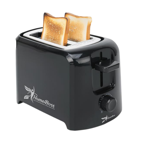 HomeBoss 2-Slice Electric Toaster with Variable Browning (800W)