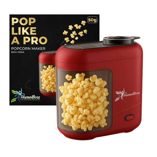 HomeBoss Electric Hot Air Popcorn Maker Machine (50g)