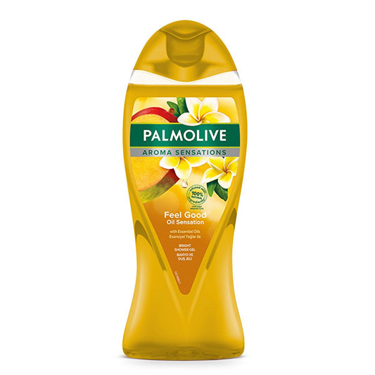 Palmolive Natural Shower Gel with Essential Oils and Mango Juice - Environmentally Friendly Body Wash for Sensitive Skin