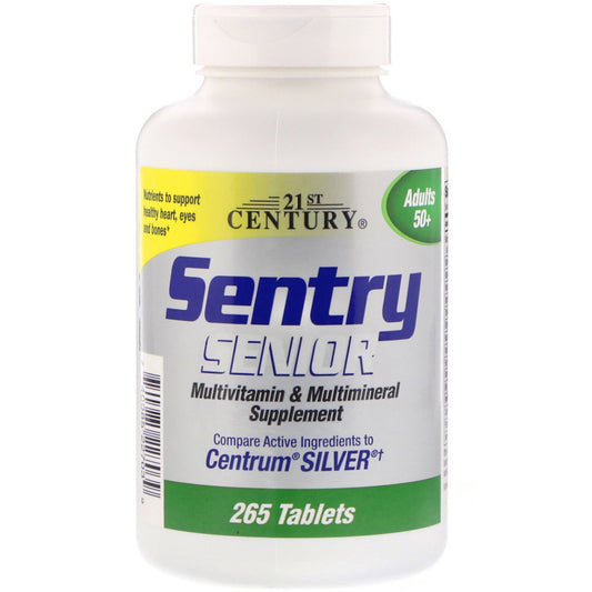 21st Century Sentry Senior – Multivitamin &amp; Multimineral Supplement for Adults 50+ (265 Tablets)
