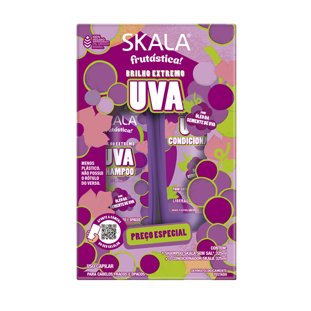 Skala Frutástica Uva Extreme Shine Shampoo & Conditioner Set (2 x 11.0oz)