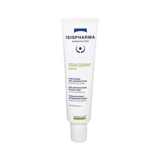Isis Pharma Teen Derm A-Pure: Advanced Acne Treatment Cream for Oily Skin - Clear Blemishes, Minimize Pores & Control Oil with Salicylic Acid