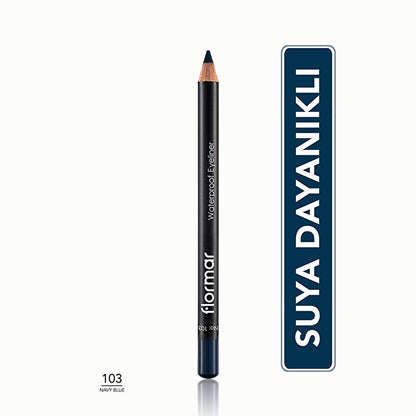 Flormar Waterproof Mat Eyeliner - Intense Pigment, Long-Lasting, Smudge-Proof - Navy Blue
