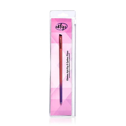 Eklips Glimmer Angled Brow & Eyeliner Brush for Precise Lines