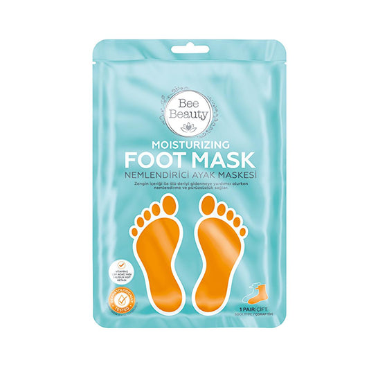 Bee Beauty Moisturizing Foot Mask for Dry Skin Repair - Intensive Hydration & Care