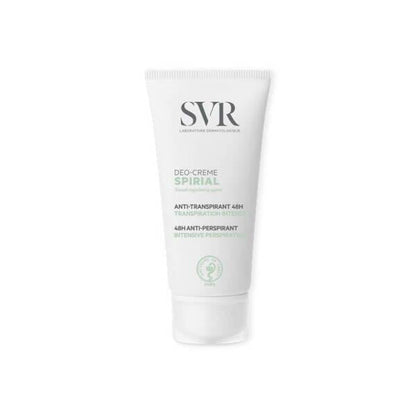 SVR Spirial Antiperspirant Cream 50ml - Fragrance-Free, Sensitive Skin Solution for Excessive Sweating
