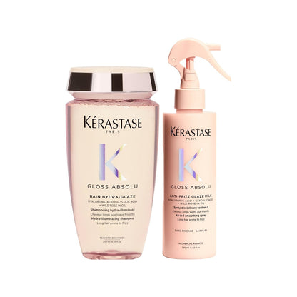 Kerastase Gloss Absolu: 2-Piece Hair Care Set for Intense Shine & Frizz Control - Tame Static & Boost Radiance