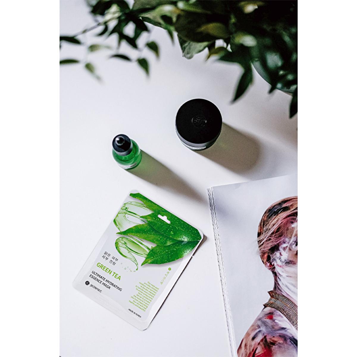 JKosmec Hydrating Green Tea Face Mask - Moisturizing & Toner for All Skin Types | 25 ml