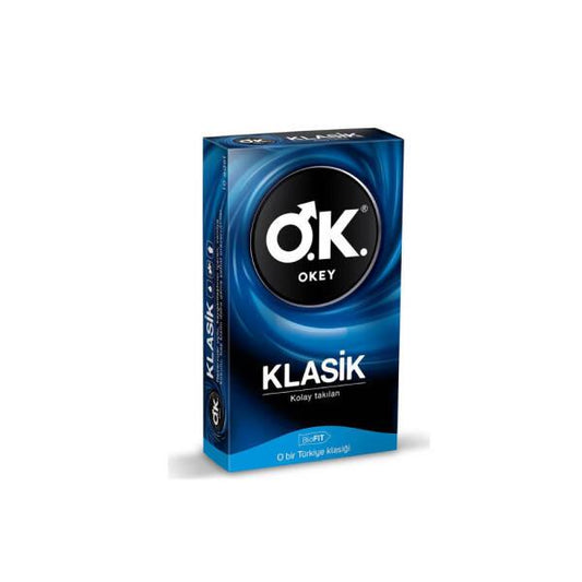 Okey Klasik Condoms - Safe Sex Essentials for Adults - Pack of 10