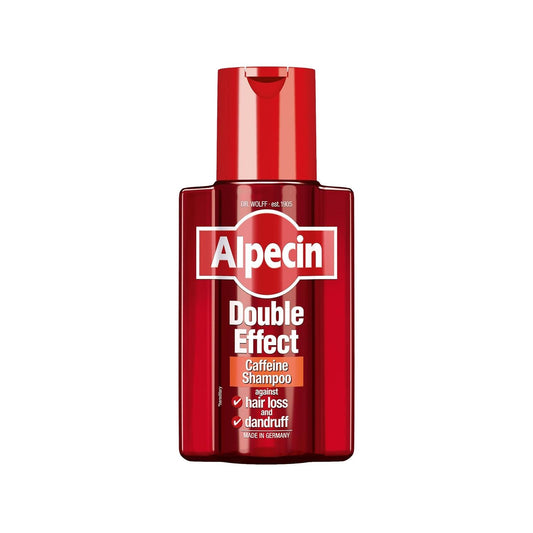 Alpecin Anti-Hair Loss Shampoo with Doppel Effekt Formula - 200ml, Reduces Hair Loss & Dandruff