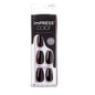 imPress Color Adhesive Nail Tips All Black - Easy DIY Nail Art, Long-Lasting Wear, Removable Without Damage