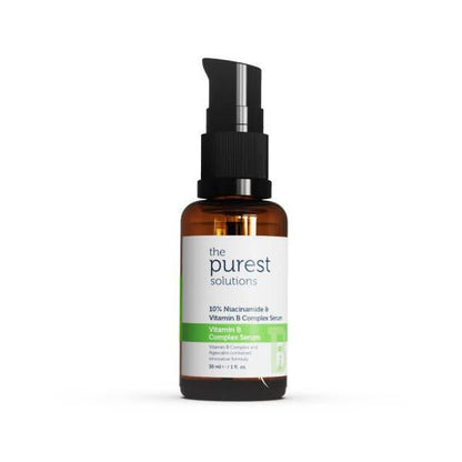 The Purest Solutions Vitamin B Complex Serum - Nourishing Skincare for Healthy, Youthful Skin - Hypoallergenic, Paraben-Free, 1.01 fl oz