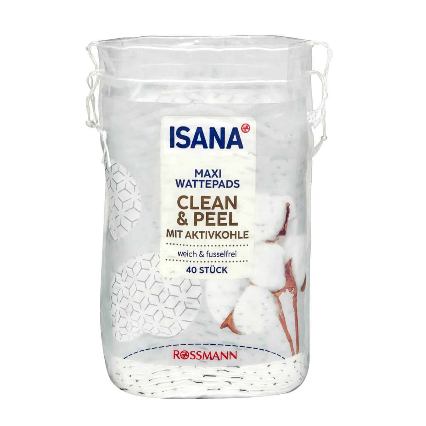 Isana Cotton Peeling Pads Gentle Exfoliating 40 Count