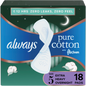 Always Pure Cotton FlexFoam Size 5 Extra Heavy Flow 3 Packs of 18