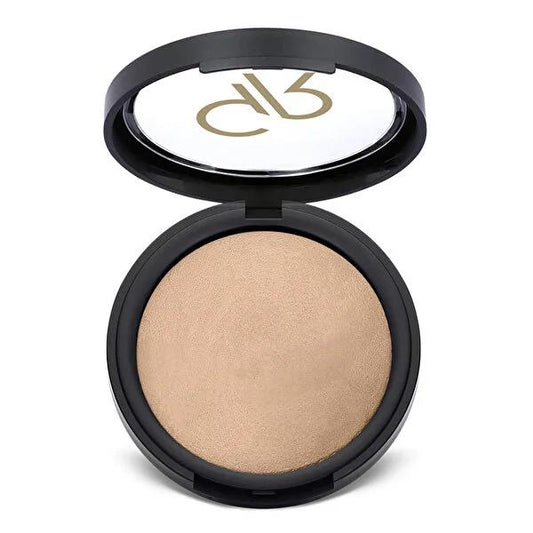 Golden Rose Mineral Face Powder - Natural Coverage & Smooth Finish