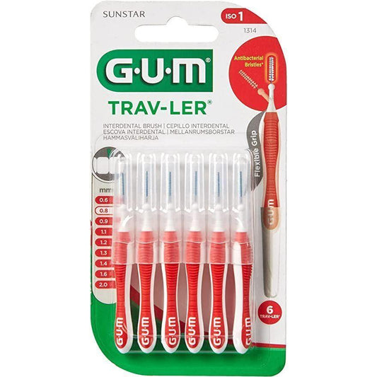 GUM Trav-ler Interdental Brush 0.8mm 1314