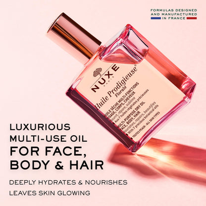Nuxe Huile Prodigieuse Florale Multi-purpose Moisturizing Dry Oil for Face, Body & Hair - 50ml