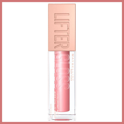 Maybelline New York Lifter Gloss - Hyaluronic Acid Lip Gloss for Fuller Lips, Moisturizing & Non-Sticky
