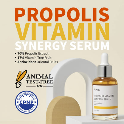 Iunik Propolis Vitamin Synergy Serum - Natural Age-Defying Skincare for Sensitive Skin
