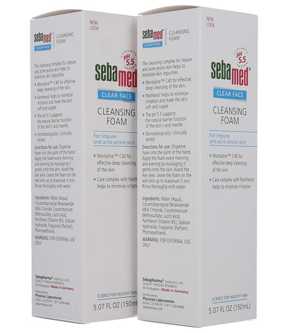 Sebamed Clear Face Facial Cleansing Gel for Oily & Acne-Prone Skin - Gentle, pH-Balanced, Paraben-Free Skincare