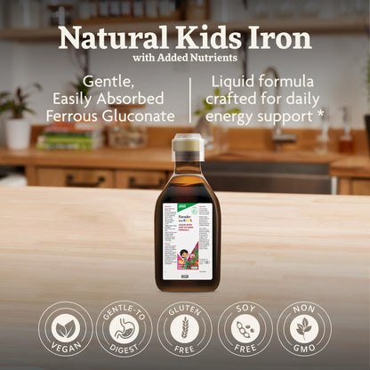 Floradix Liquid Dietary Supplement - Natural Iron & Vitamin Supplement for Adults & Children, Gluten-Free, 8.45 fl oz