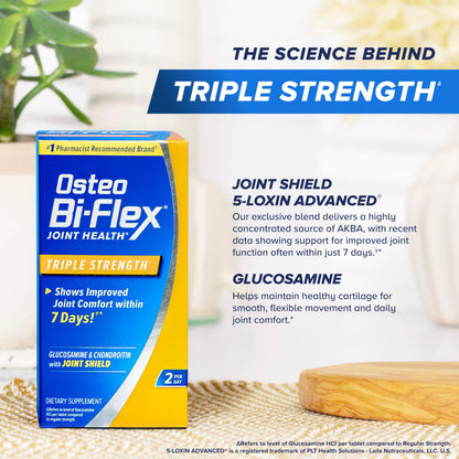Osteo Bi-Flex Advanced Triple Strength Joint Health Supplement - 40 Tablets with Glucosamine, Chondroitin & MSM