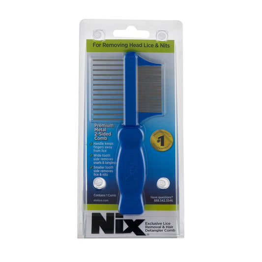 Nix Premium Metal Two-Sided Lice Comb