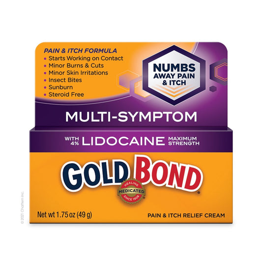 Gold Bond Pain And Itch Relief Cream With Lidocaine -1.75 Oz