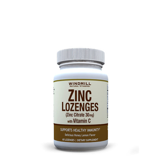Windmill® Health Zinc Lozenges – With Vitamin C & Echinacea (Cherry)