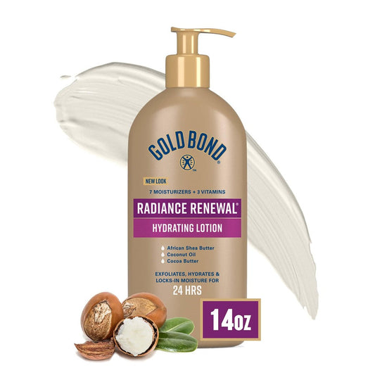 Gold Bond Ultimate Hydrating Lotion Radiance Renewal Cream Oil 14 oz