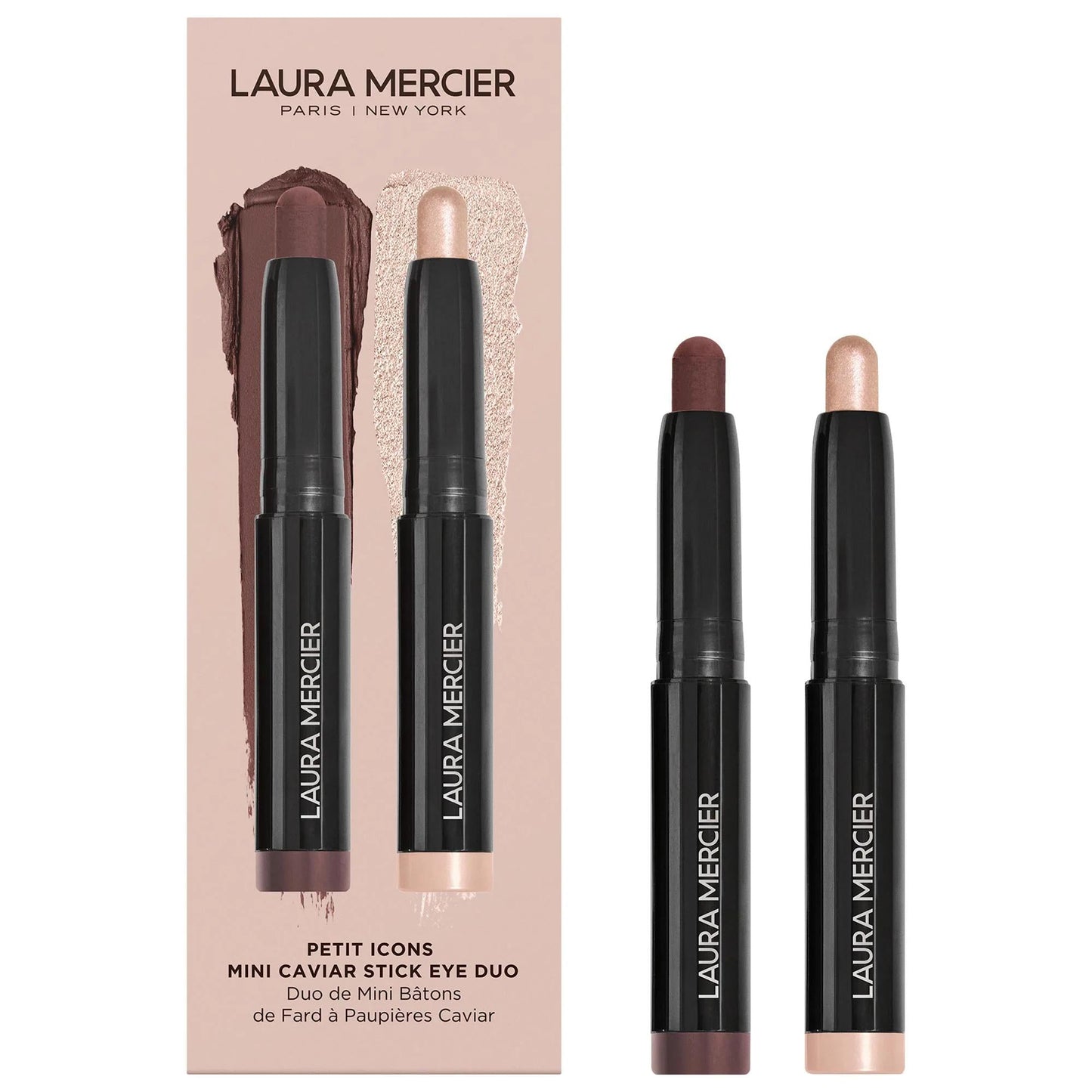 Petit Icons Mini Caviar Stick Eye Shadow Duo - Long-Lasting Creamy Eye Shadow Set