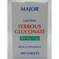 Major Ferrous Gluconate 324 Mg (5 Gr), 100 Unit DoseTablets 820555019001VL