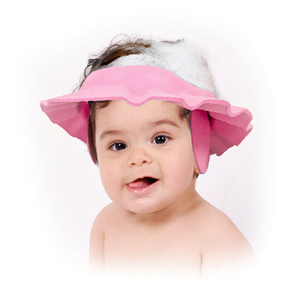 Baby Shampoo Shield - Pink | Comfort Bathing for Kids