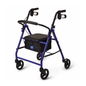 Medline Rollator Walker with Seat and 6-inch Wheels Blue (1 unit)