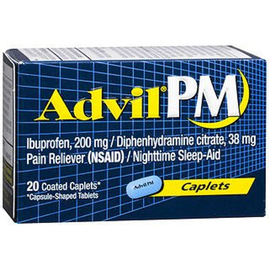 Advil Pm Pain Reliever/Nighttime Sleep Aid, Coated Caplets