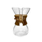 Luna Cucina Glass Coffee Brewer, Epinox Cam Kahve Demleme 600 ml - Manual Pour-Over Coffee Maker with Wooden Handle