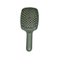 Janeke Curvy M Open-Back Hairbrush in Green SP508A
