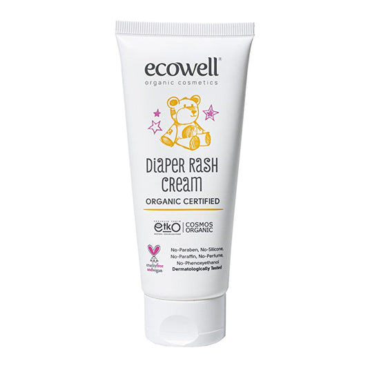 Ecowell Organic Diaper Cream - 110g, Vegan & Hypoallergenic for Newborns
