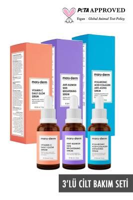 Maruderm Skincare Serum Set - Anti-Aging, Brightening, and Hydrating Serum for All Skin Types