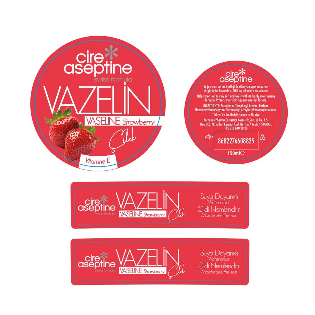 Cire Aseptine Strawberry Petroleum Jelly for Dry Skin 150ml