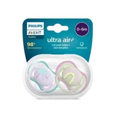 Philips Avent Ultra Air Pacifier for 0-6 Months 2-Pack