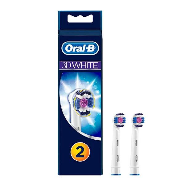 Oral-B 3D White Electric Toothbrush Replacement Heads - 2 Count, Compatible with Oral-B Genius & Pro Series, Advanced Cleaning & Whitening